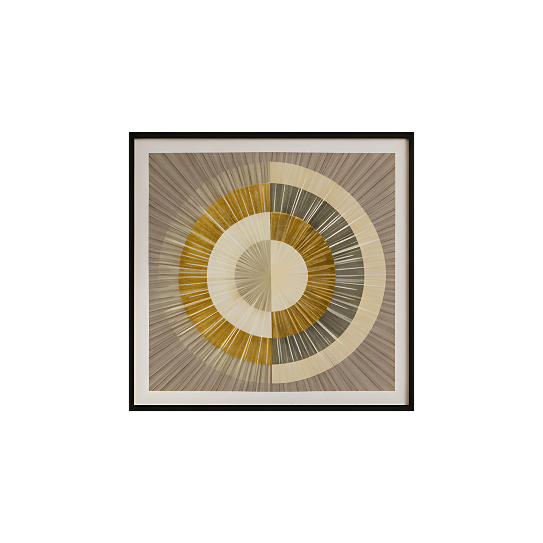 Geometric Sunburst Abstract Wall Frame IDC62-A95