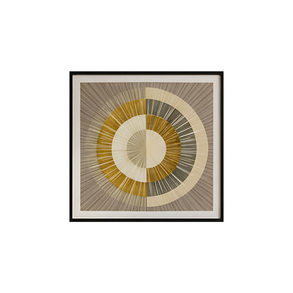 Geometric Sunburst Abstract Wall Frame IDC62-A95