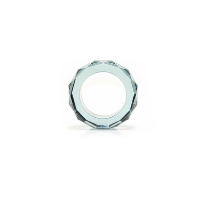 Teal Blue Crystal Ring Showpiece IDC136-A31