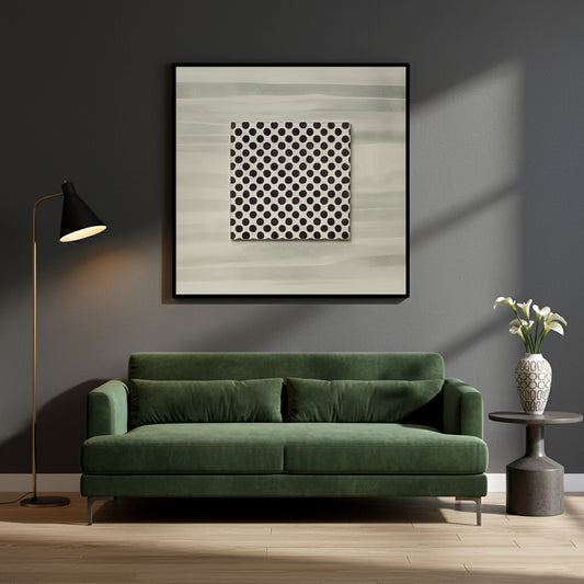 Teal Tile Abstract Wall Art ID22-326