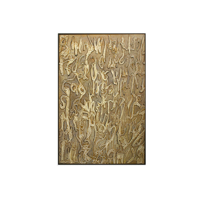 Textured Abstract Beige Wall Art IDC111-A47