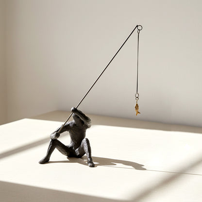 The Patient Angler Abstract Figurine  IDC244-A6