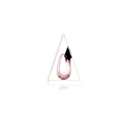 Triangular Crystal Glass Sculptural Vase IDC67-A126