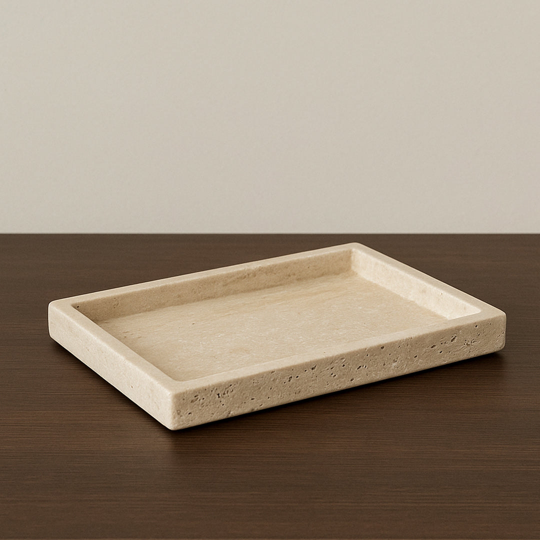 Minimal Stone Trinket Tray -  Rectangular Small Showpiece IDC233-A20