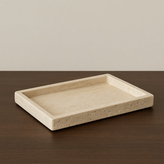 Minimal Stone Trinket Tray -  Rectangular Small Showpiece IDC233-A20