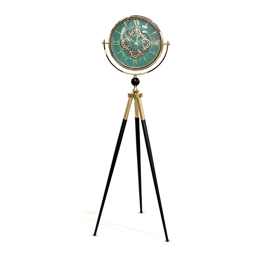 Vintage Style Tripod Floor Clock - Green IDC214-A31