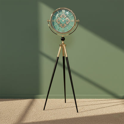 Vintage Style Tripod Floor Clock - Green IDC214-A31