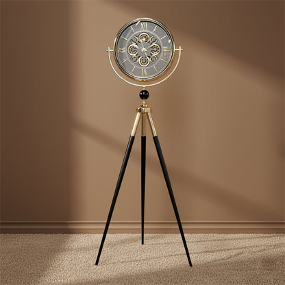 Vintage Style Tripod Floor Clock - Grey IDC214-A34
