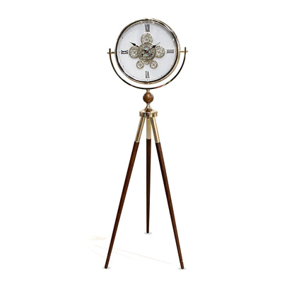 Vintage Style Tripod Floor Clock - White IDC214-A23