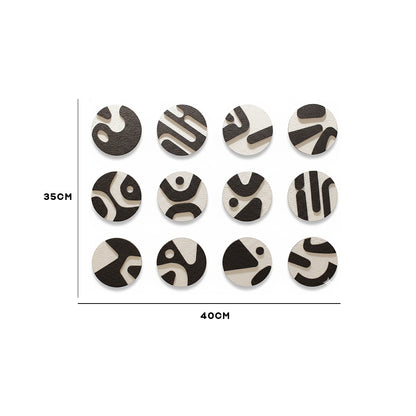 Modular Abstract Disc Wall Art Set ID37-132