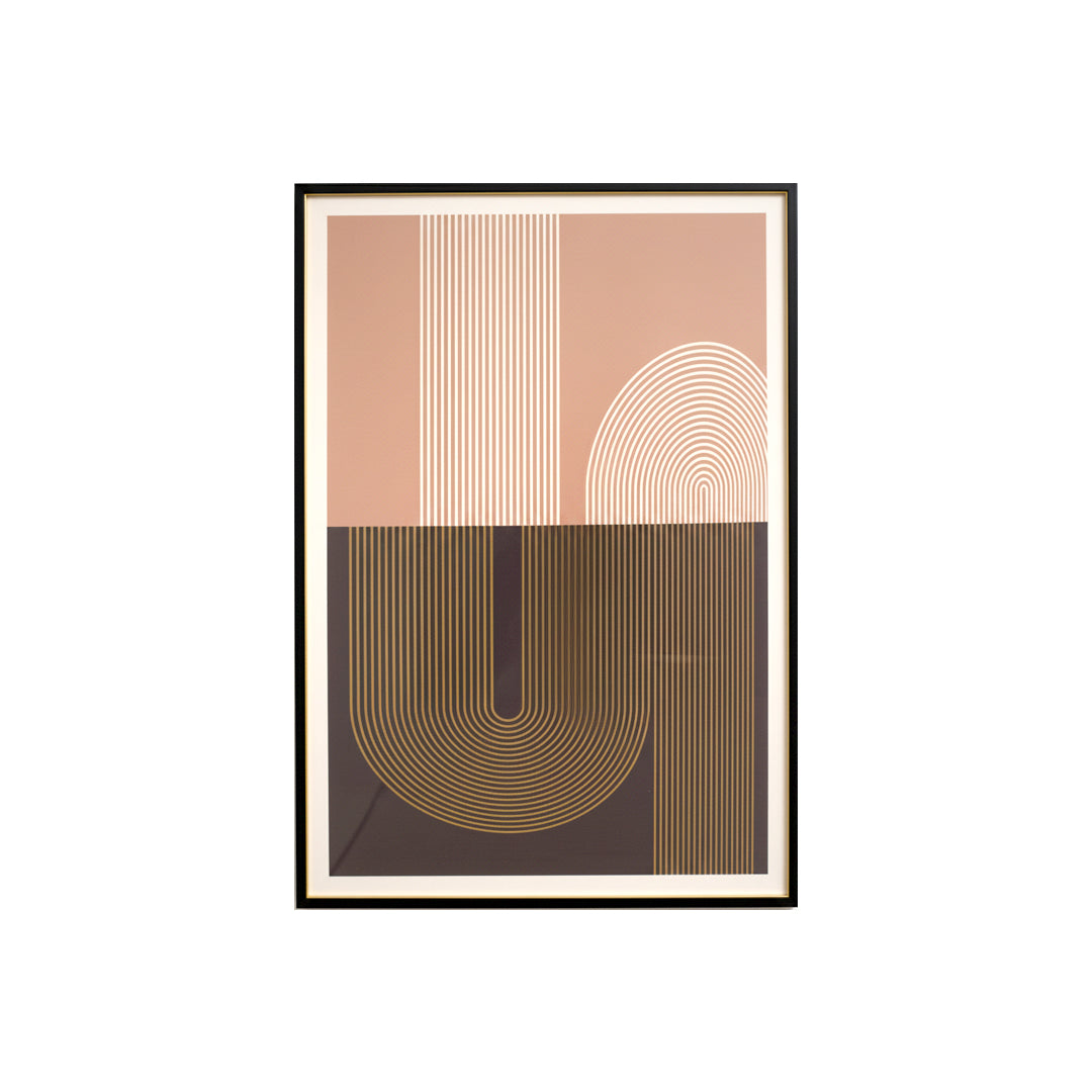 Mid-Century Geometric Arch Wall Frame IDC62-A79