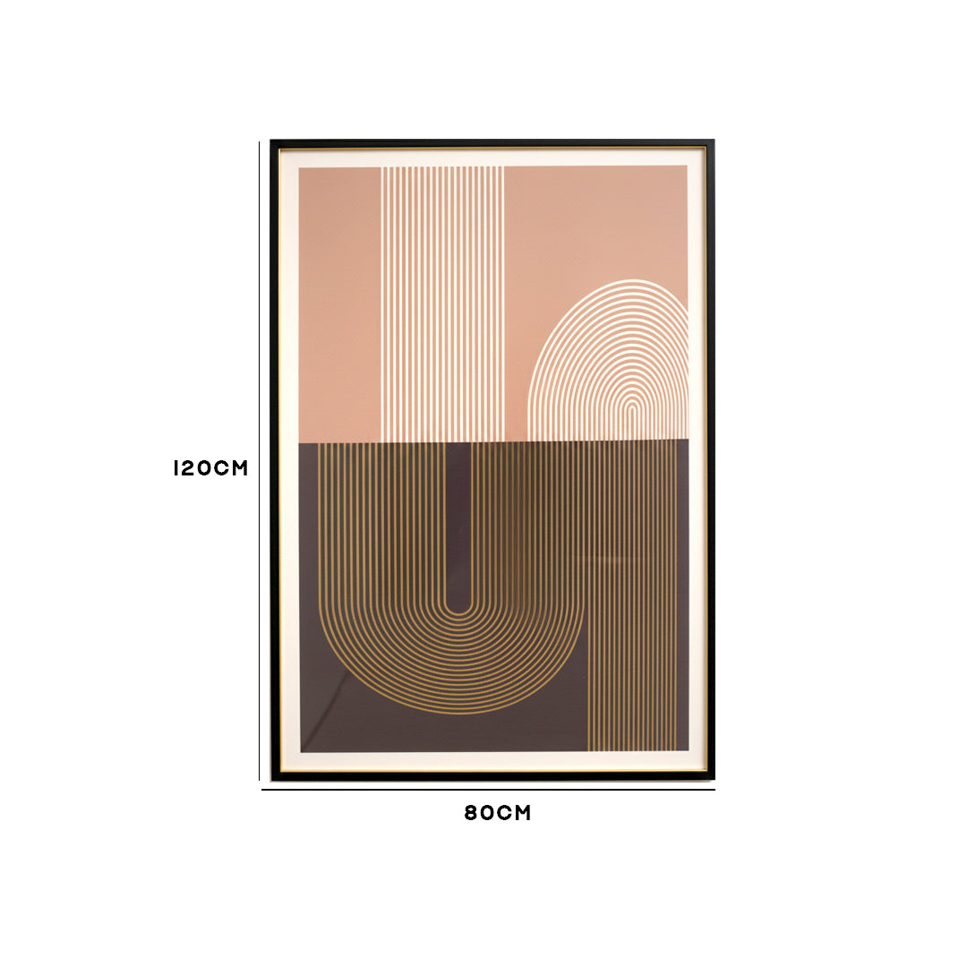 Mid-Century Geometric Arch Wall Frame IDC62-A79
