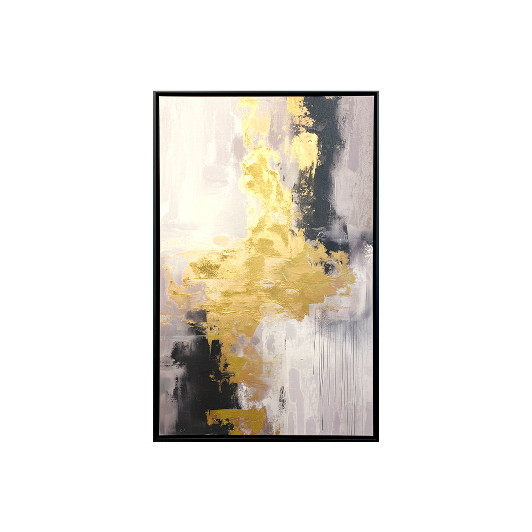 Luxury Gold Foil Abstract Wall Art IDC62-A78