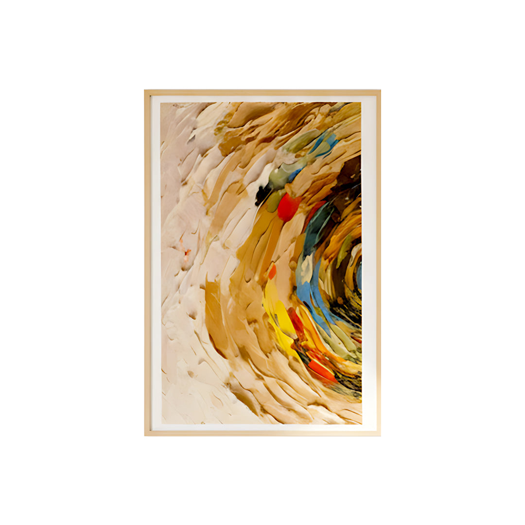 Textured Impasto Swirl Abstract Wall Art IDC62-A82
