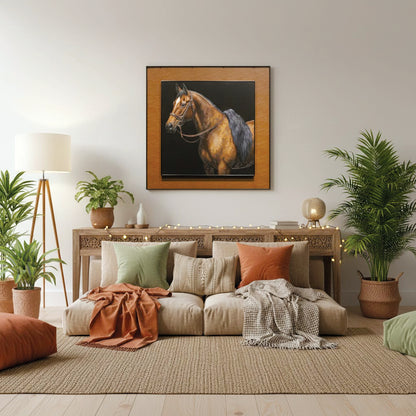 Majestic Horse Portrait Wall Frame IDC211-A5