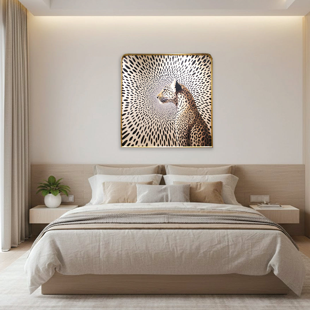 Designer Leopard Wall Frame IDC211-A6