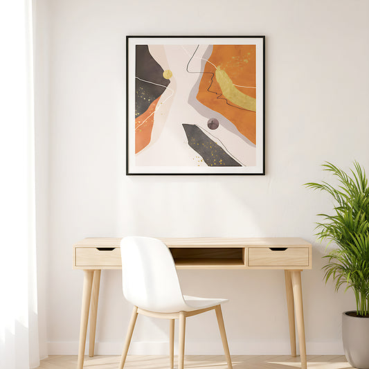 Abstract Modern Art Print Wall Frame IDC62-A110