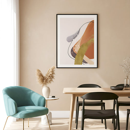 Mid-Century Modern Abstract Wall Frame IDC62-A109