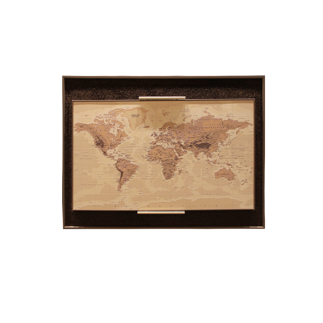 Vintage World Map Wall Frame IDC211-A8