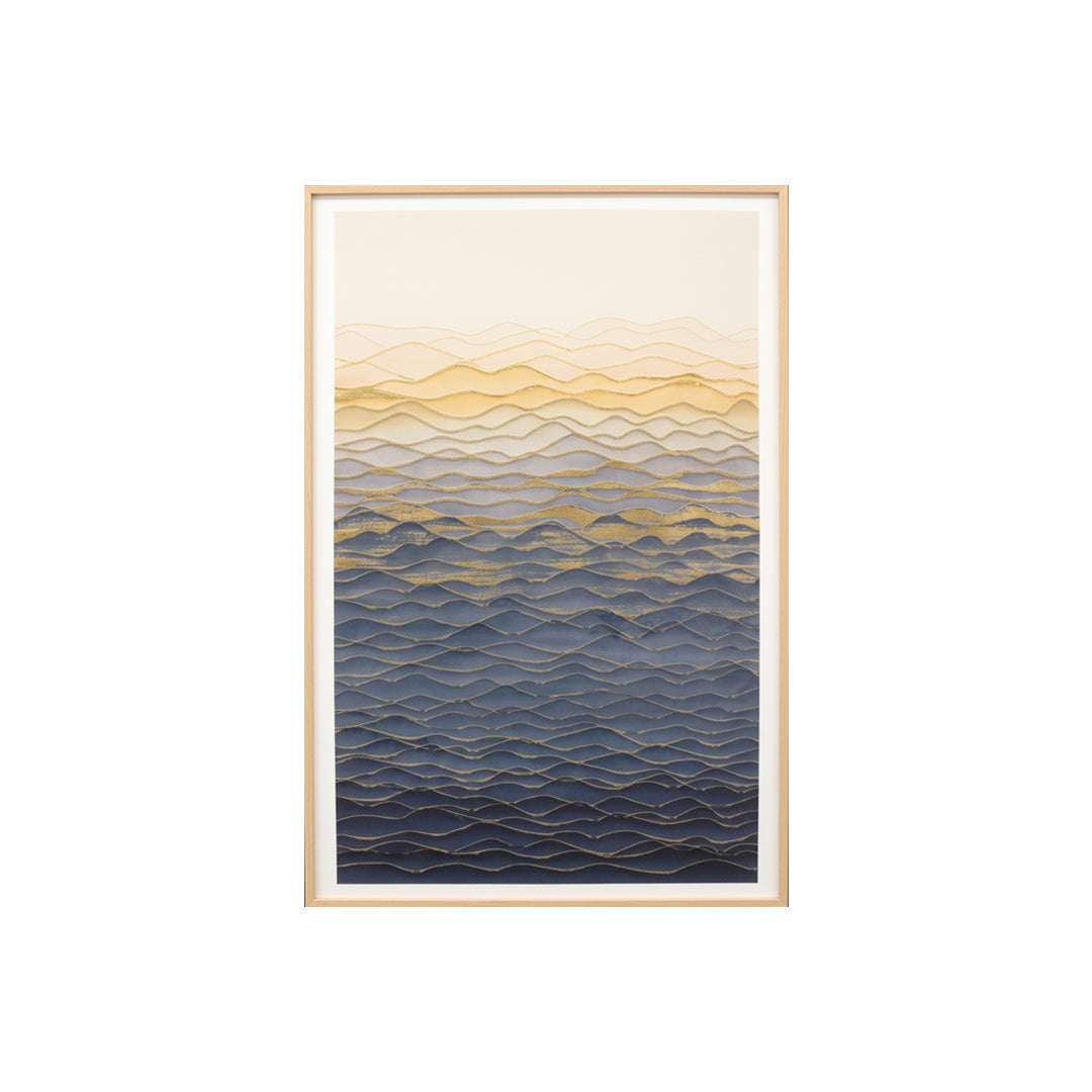 Wavy Layered Abstract Wall Art IDC62-A75