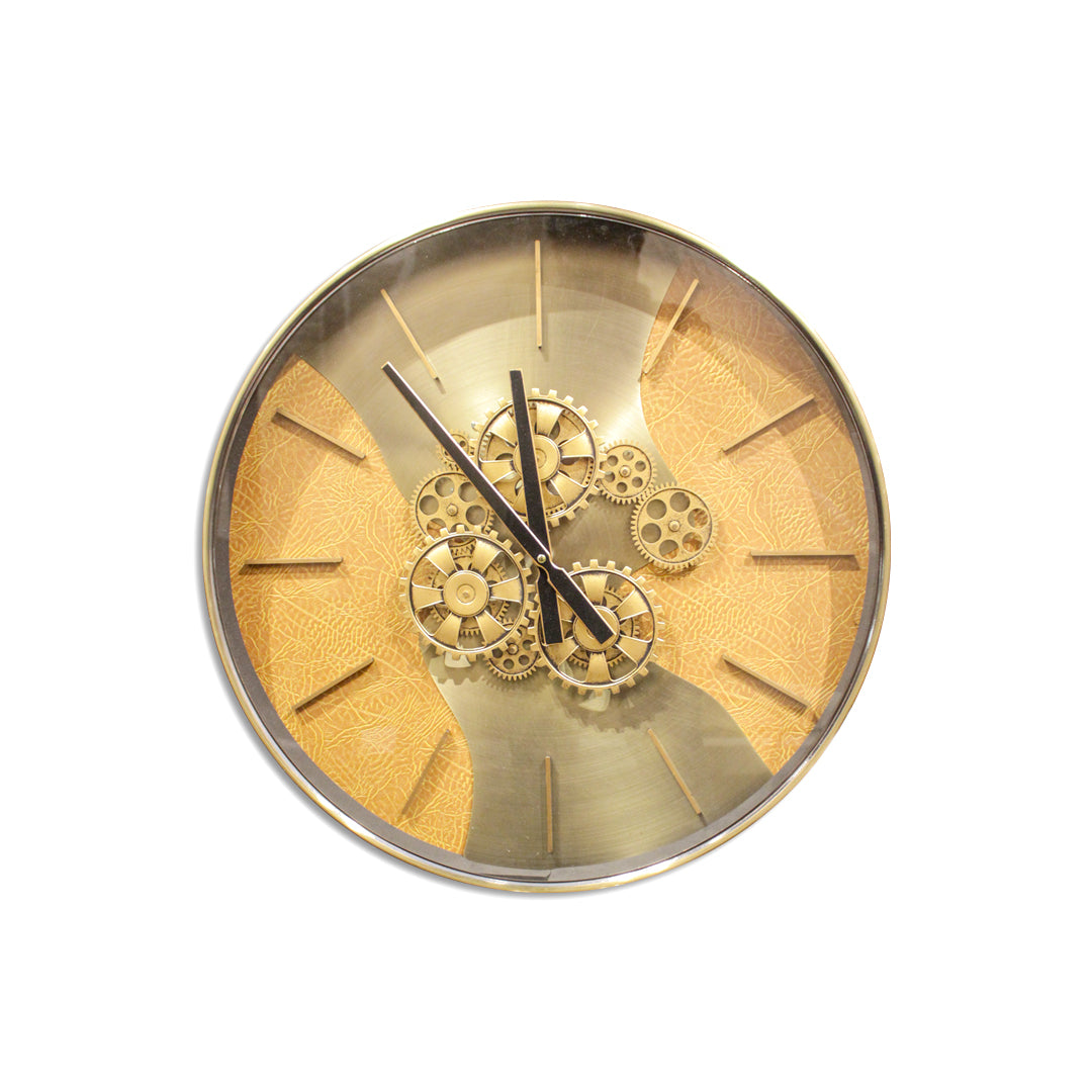 Luxury Metal Wall Clock with Gear Design IDC94-A17