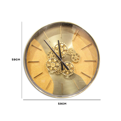 Luxury Metal Wall Clock with Gear Design IDC94-A17