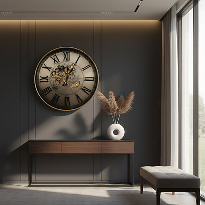 Luxury Gold Roman Numeral Wall Clock IDC209-A20