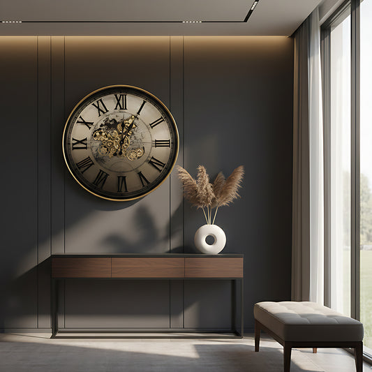 Luxury Gold Roman Numeral Wall Clock IDC209-A20