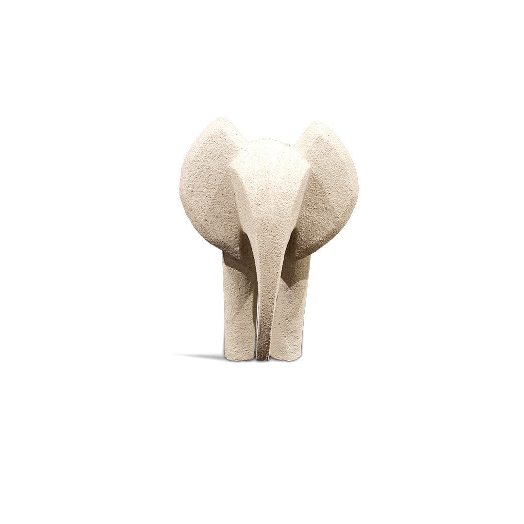 White Ceramic Elephant Décor - Showpiece IDC232-A9