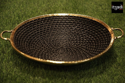 Luxury Line Round Trays with Copper CB- 90B