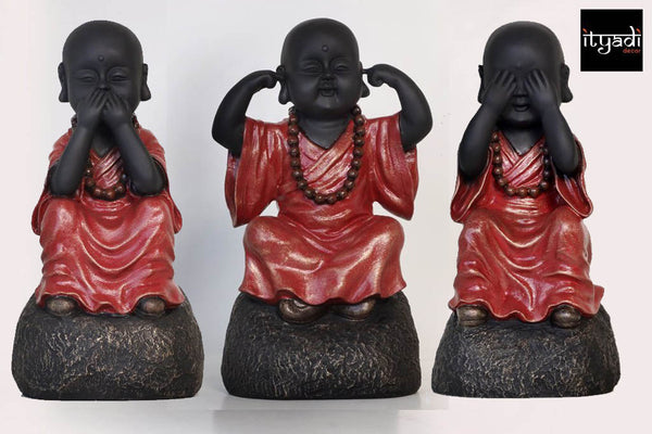 The 3 Wise Monks - See, Hear, Say no Evil